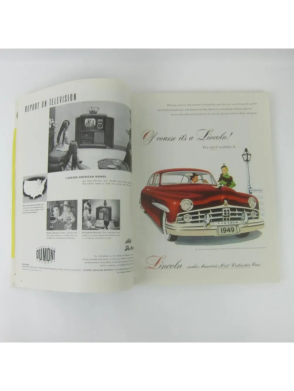 Vintage FORTUNE Magazine May 1949 Arthur Lidov Cover Chrysler Lincoln Ford Ads